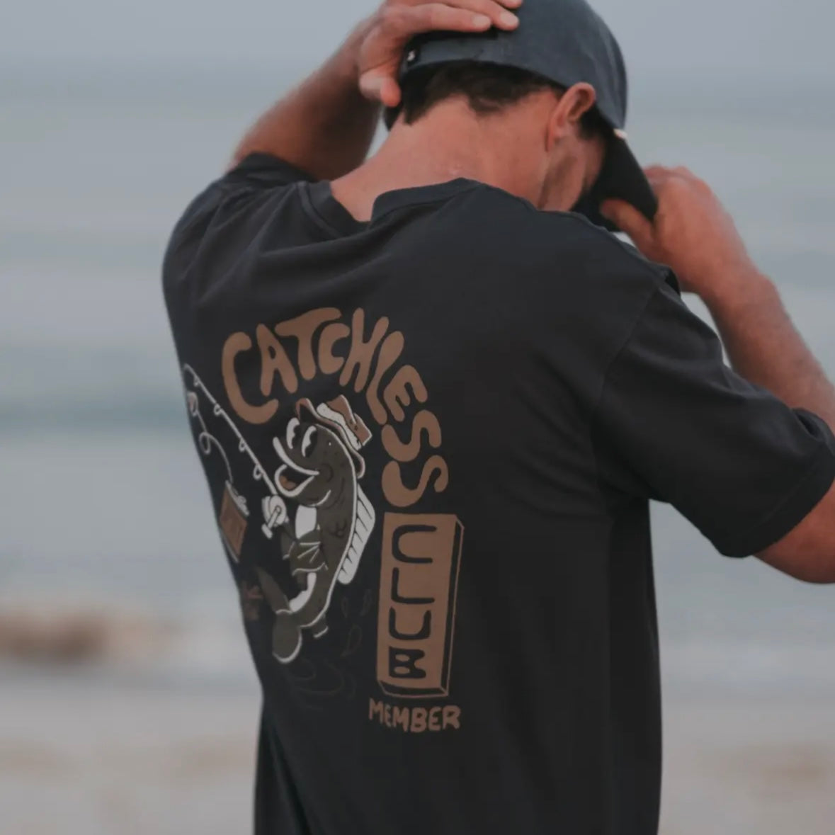Jetty Catchless Club Tee - Black