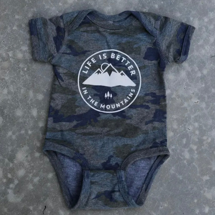 Life Is Better in the Mountains Onesie