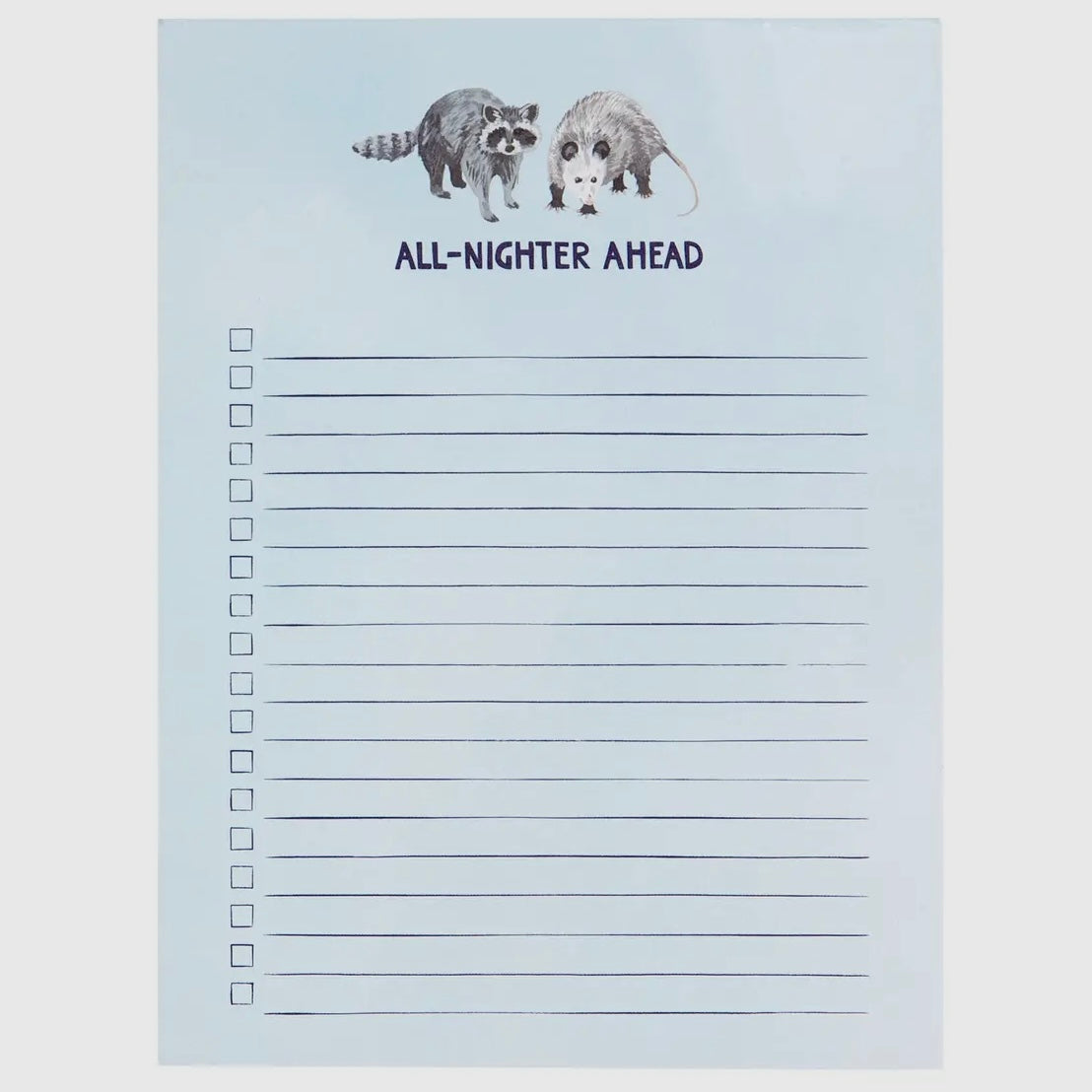 All Nighter Notepad