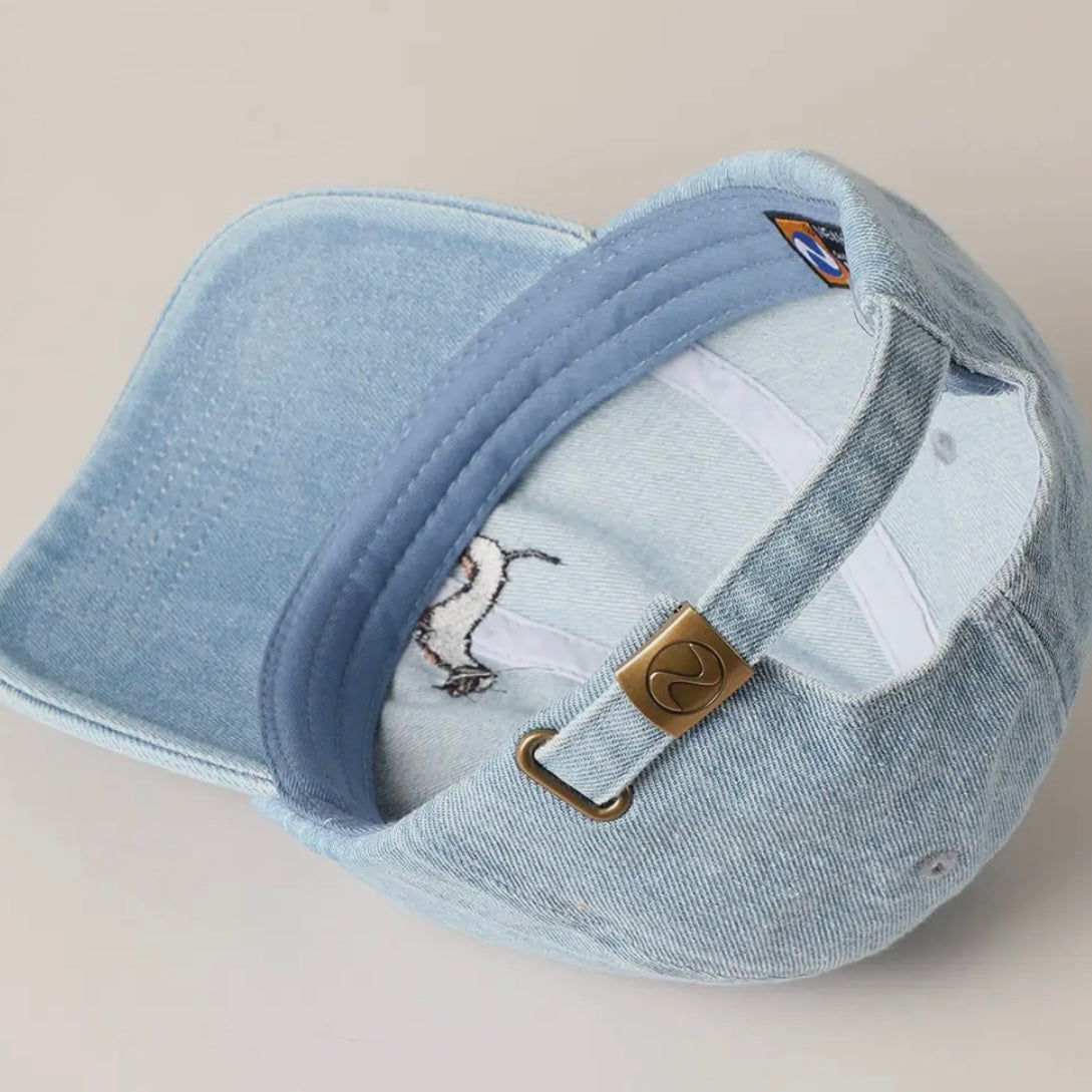 Dachshund Dog Embroidered Denim Baseball Cap