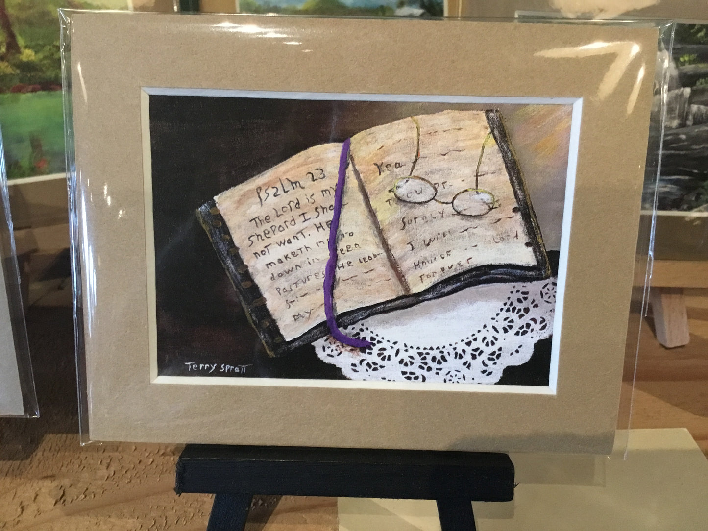 Terry Spratt Mini Canvas + Easel