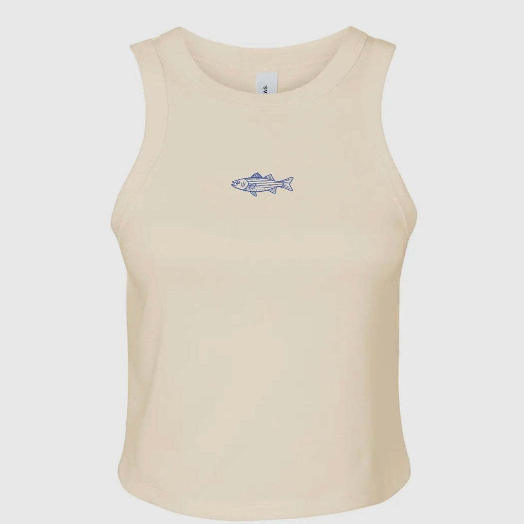 Freshwater Fish Ribbed Racer Tank
