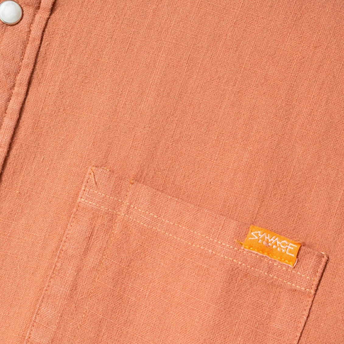 Savage Supply Terracotta Linen Ramblin' Button-Down