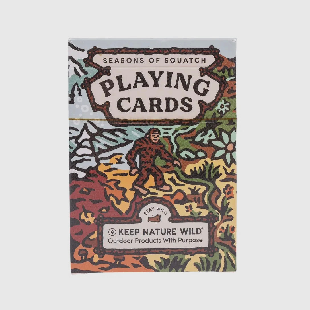Keep Nature Wild Seasons of Squatch Playing Cards