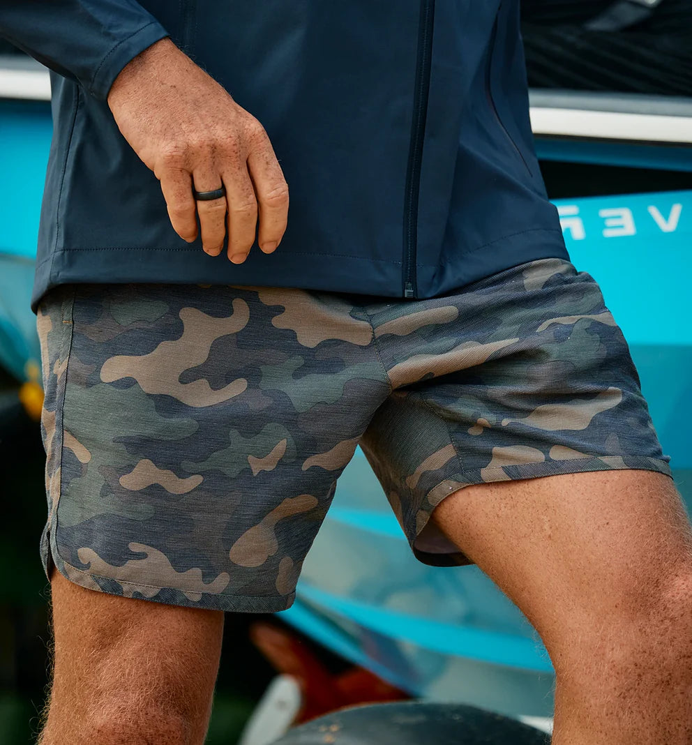 Free Fly Men's Reverb Short 7" - Woodland Camo