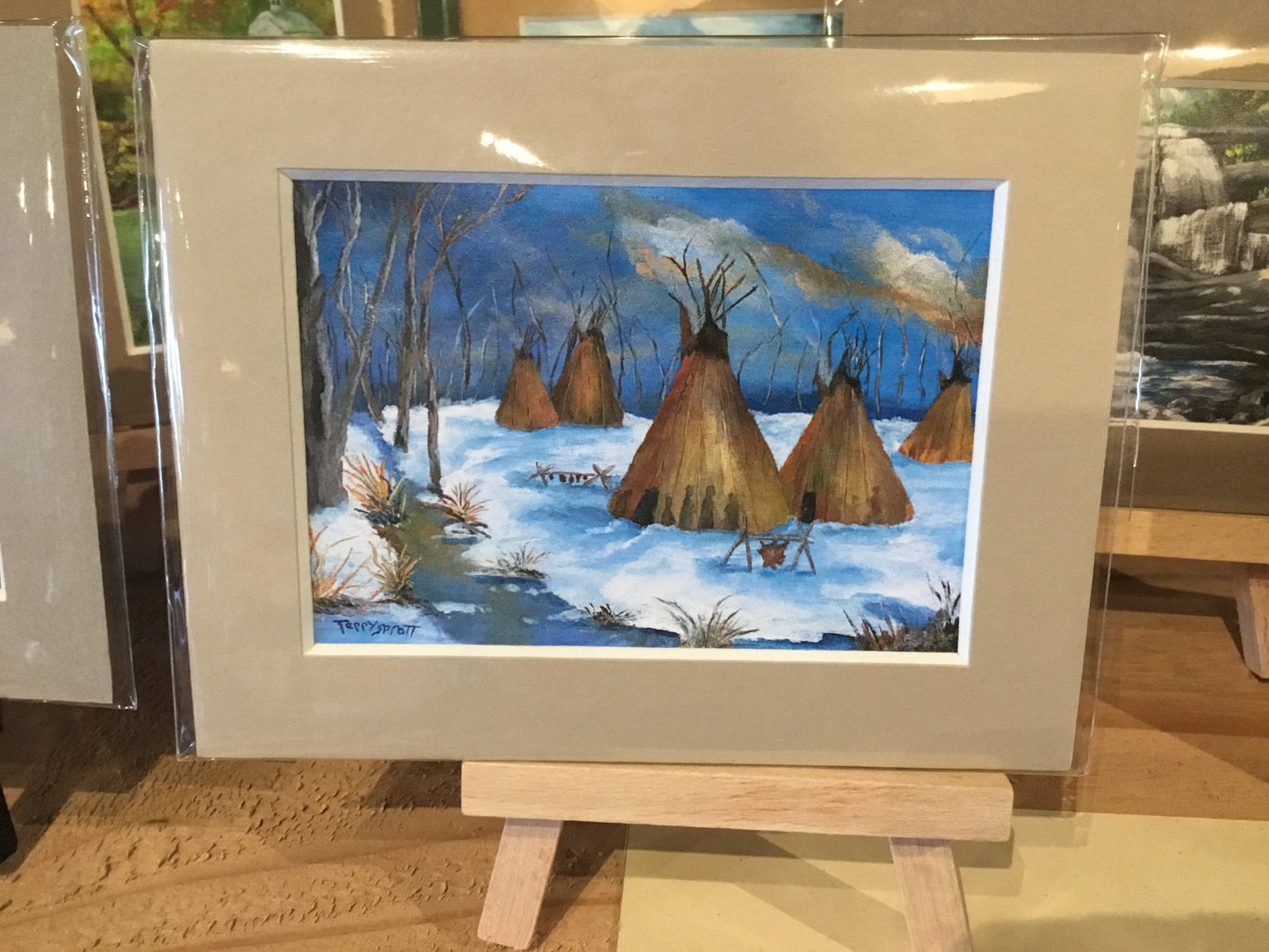 Terry Spratt Mini Canvas + Easel