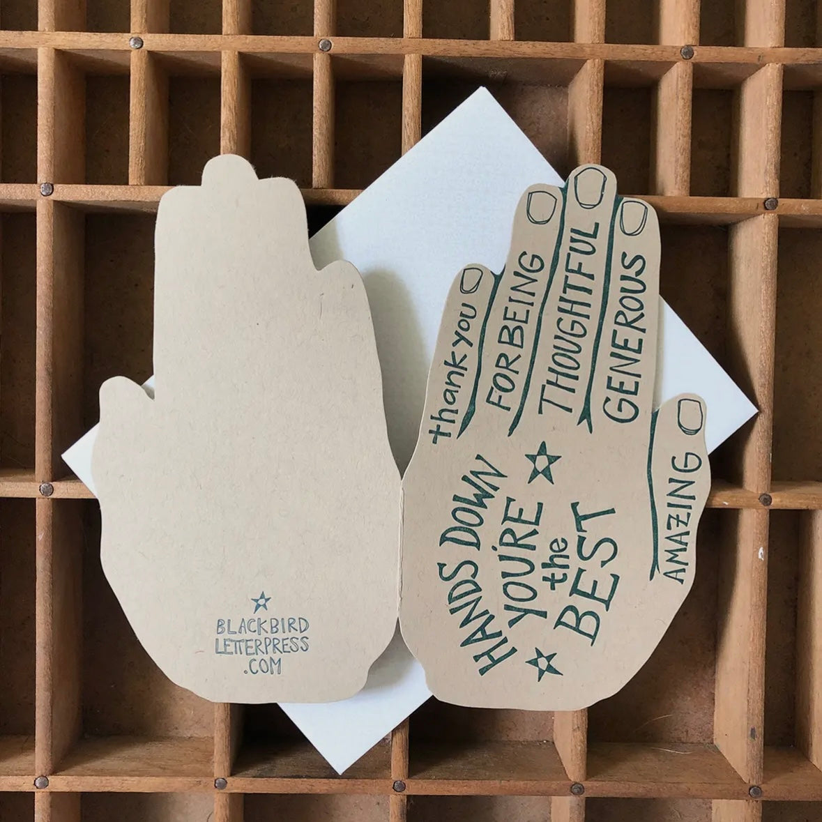 Blackbird Letterpress Card