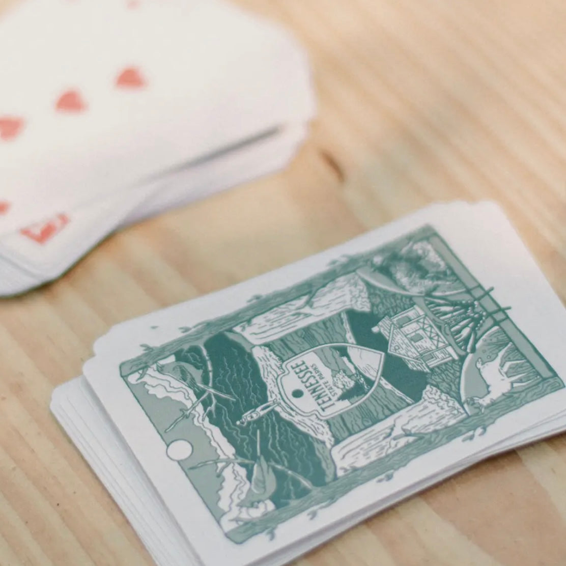 Tennessee State Parks - Crest Mural Playing Cards