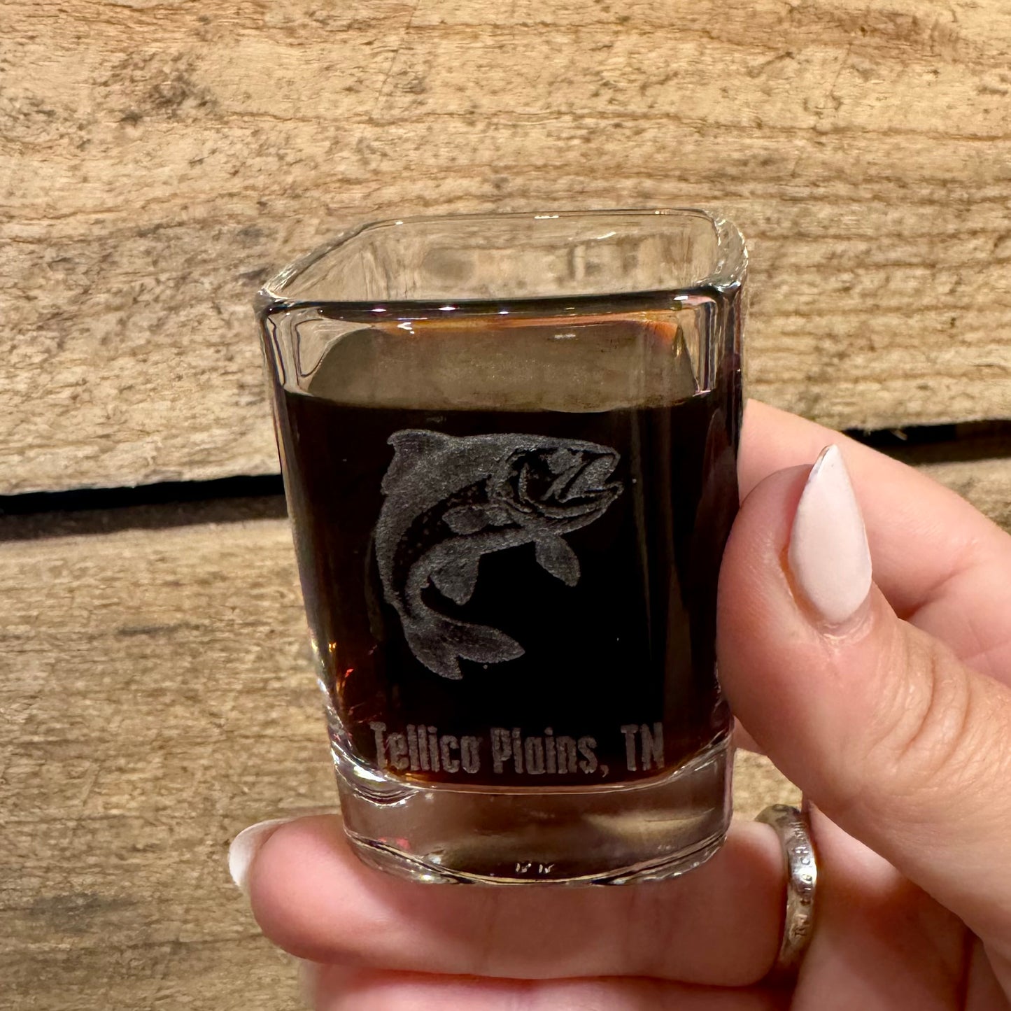 Square Glass Shot Glass 2.25oz