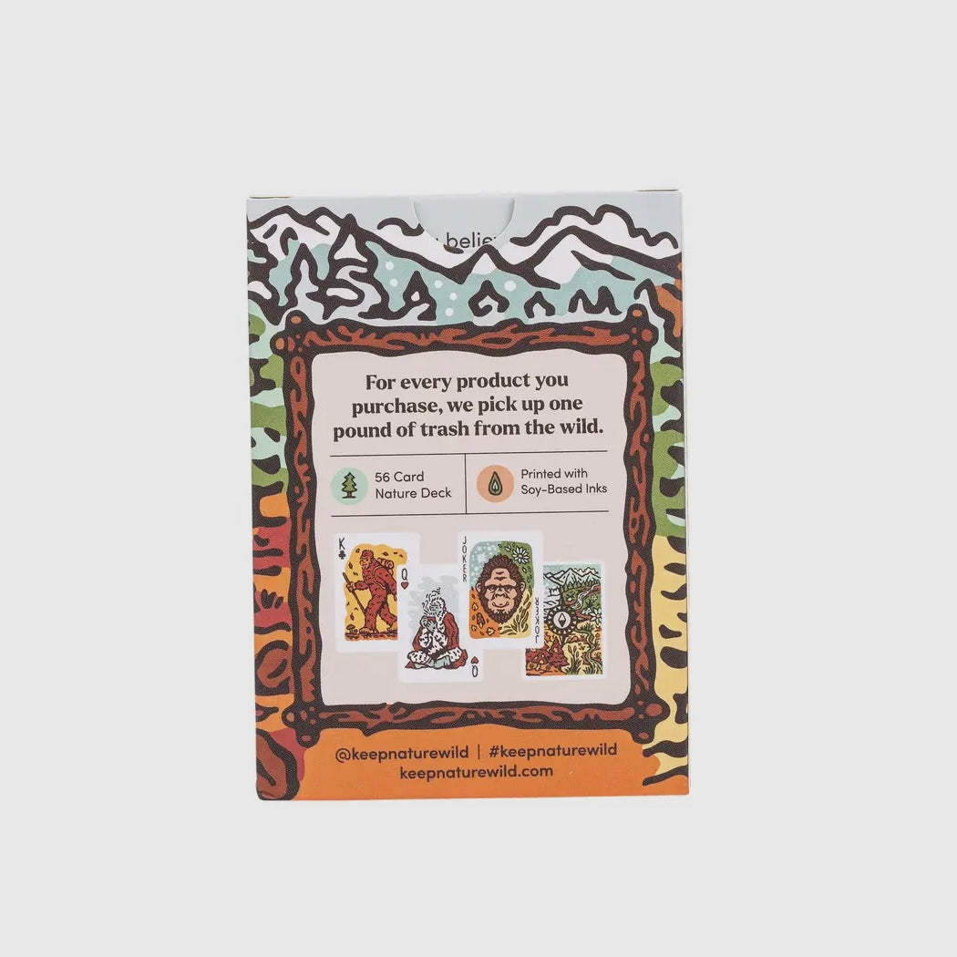 Keep Nature Wild Seasons of Squatch Playing Cards