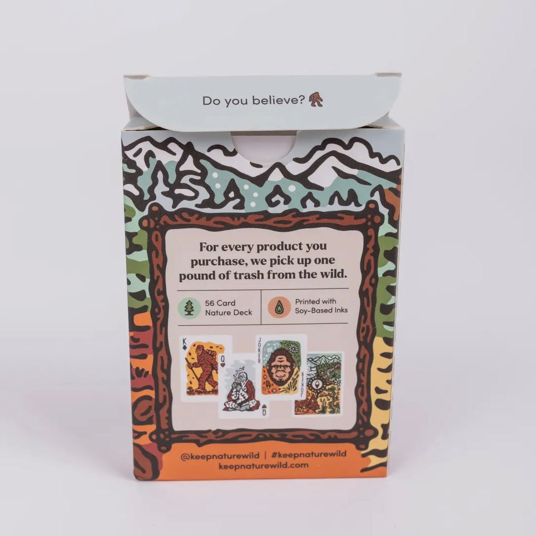 Keep Nature Wild Seasons of Squatch Playing Cards