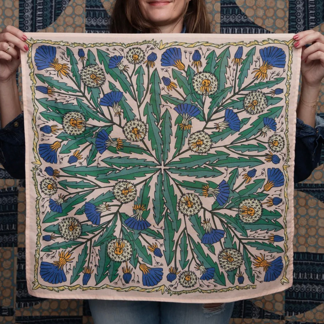 Handker Bandana 100% Organic Cotton 22" x 22"