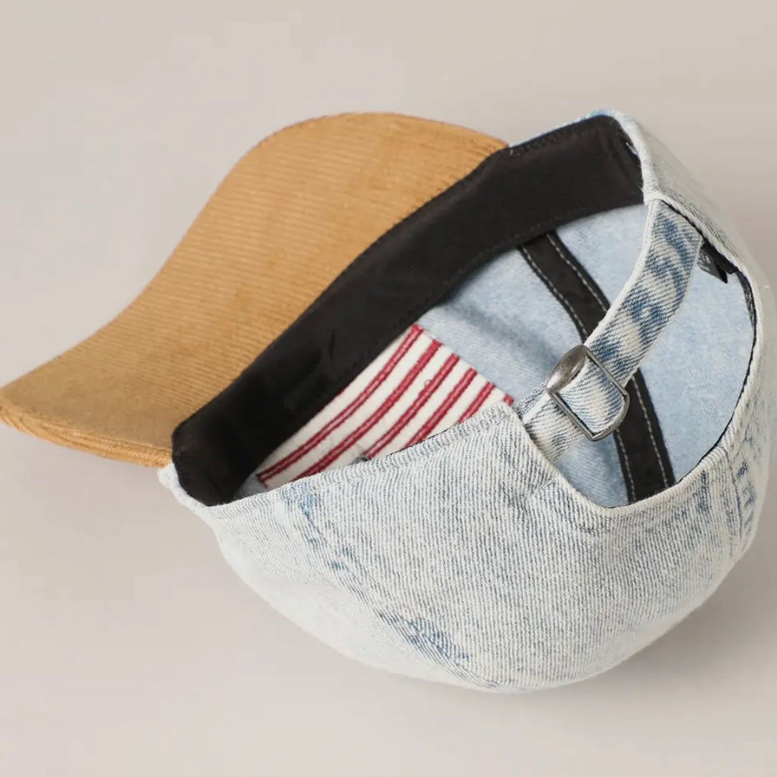 Embroidered Us Flag Two Tone Baseball Cap