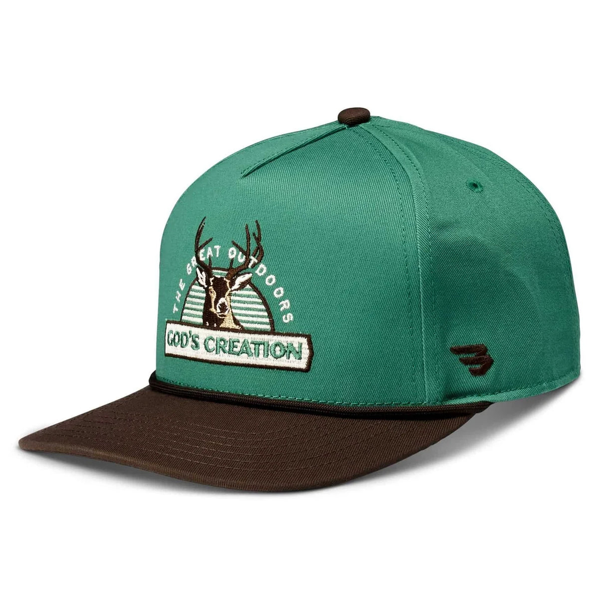 Burlebo Cap God's Creation Green & Brown Bill