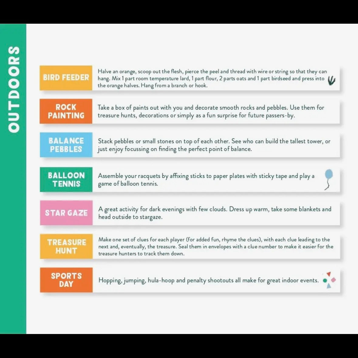 Things To Do Outdoors: 100 Activities