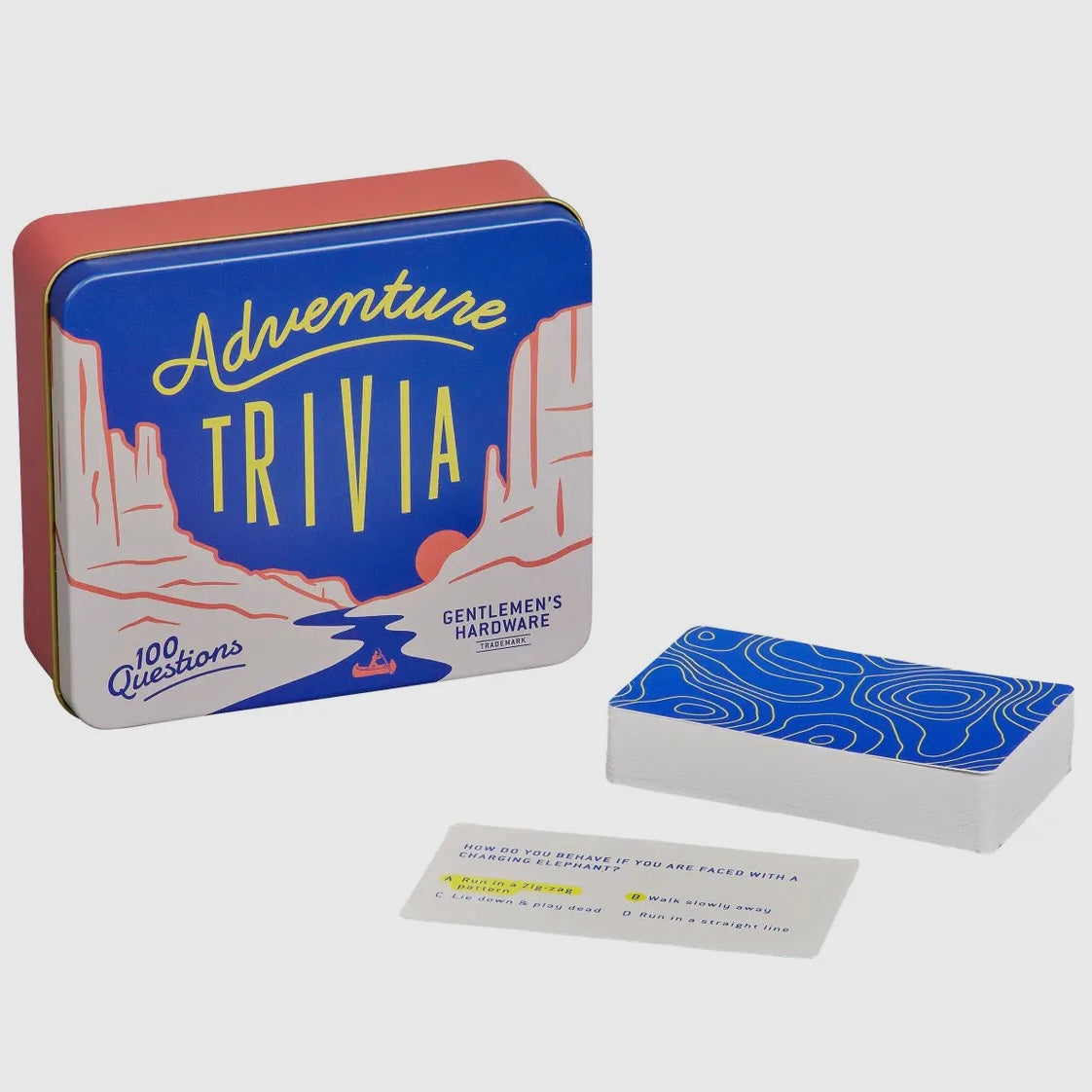 Gentlemen's Hardware Adventure Trivia - 100 Card Game Set