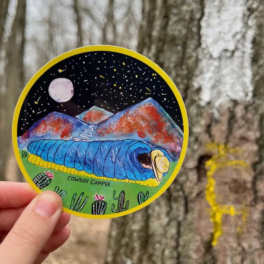 Abstract Hikes Stickers