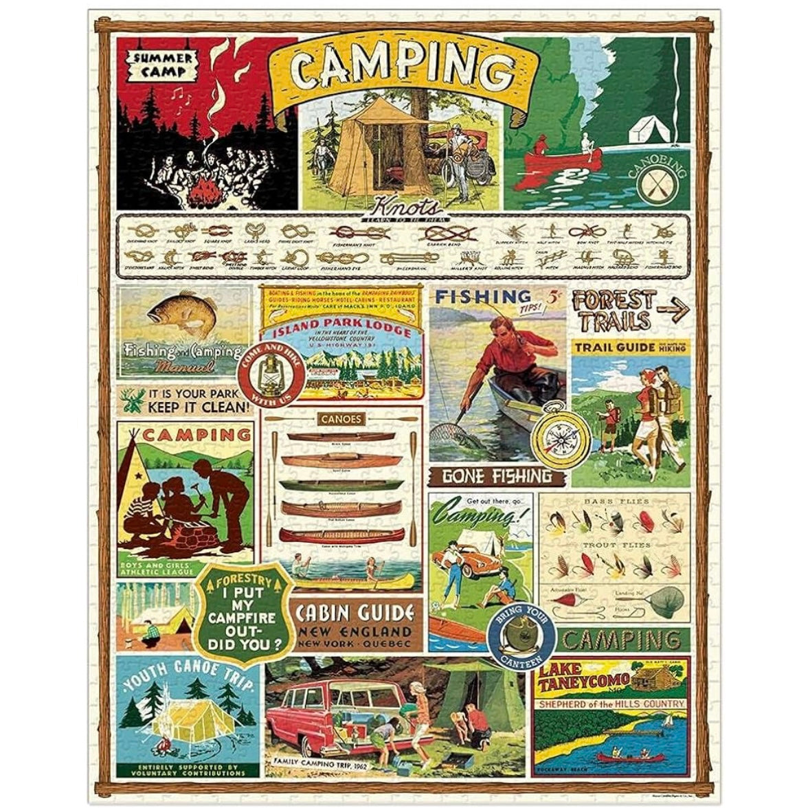 Cavallini & Co Camping 1,000 Piece Puzzle