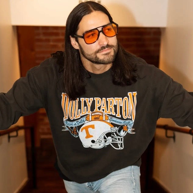 Raised On Dolly Parton & Vols Football Hi-Dive Sweatshirt