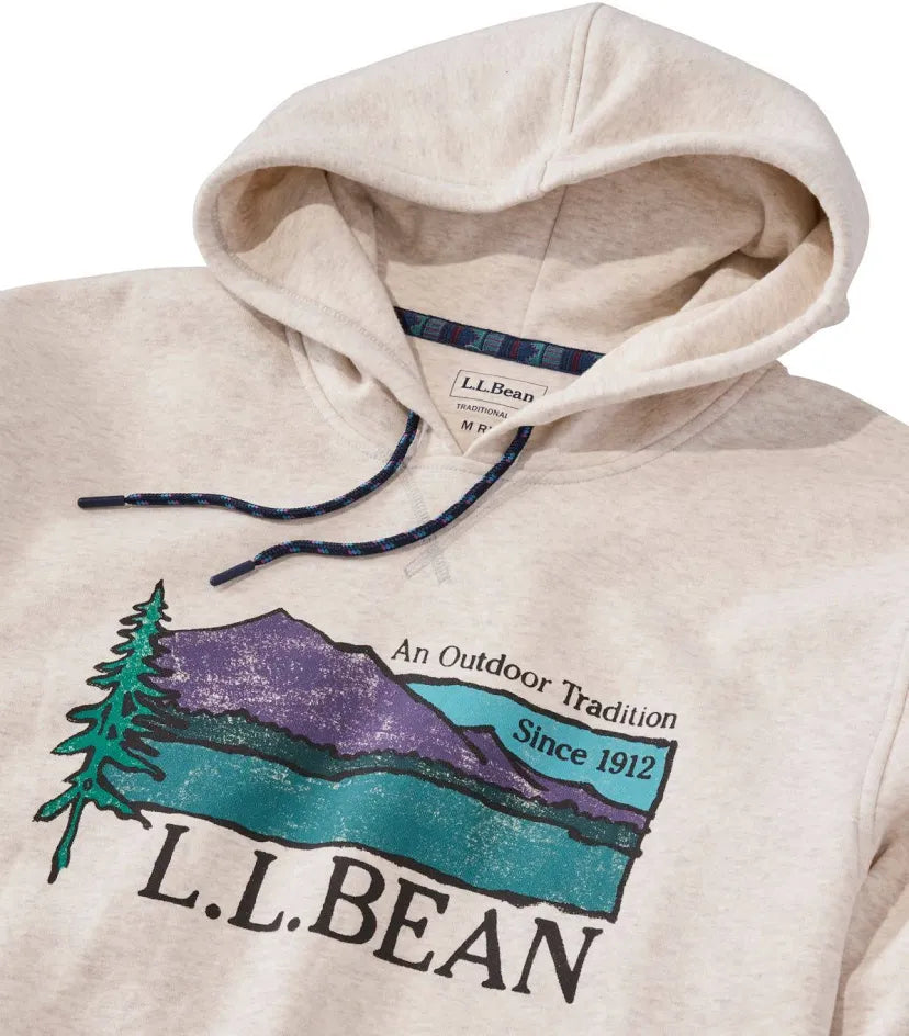 L.L. Bean Mountain Classic Hoodie M's Reg Oatmeal Heather