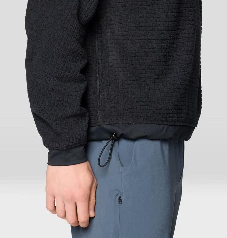 Mountain Hardwear Men's Summit Grid Big Grid Hoody Black