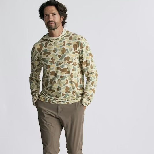 Free Fly Men's Bamboo Lightweight Hoodie - Vintage Camo