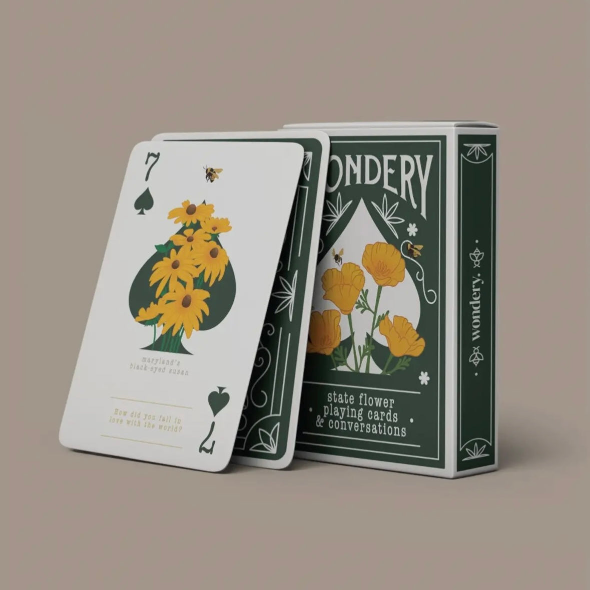 Wondery Outdoors Flowers of America Playing Cards