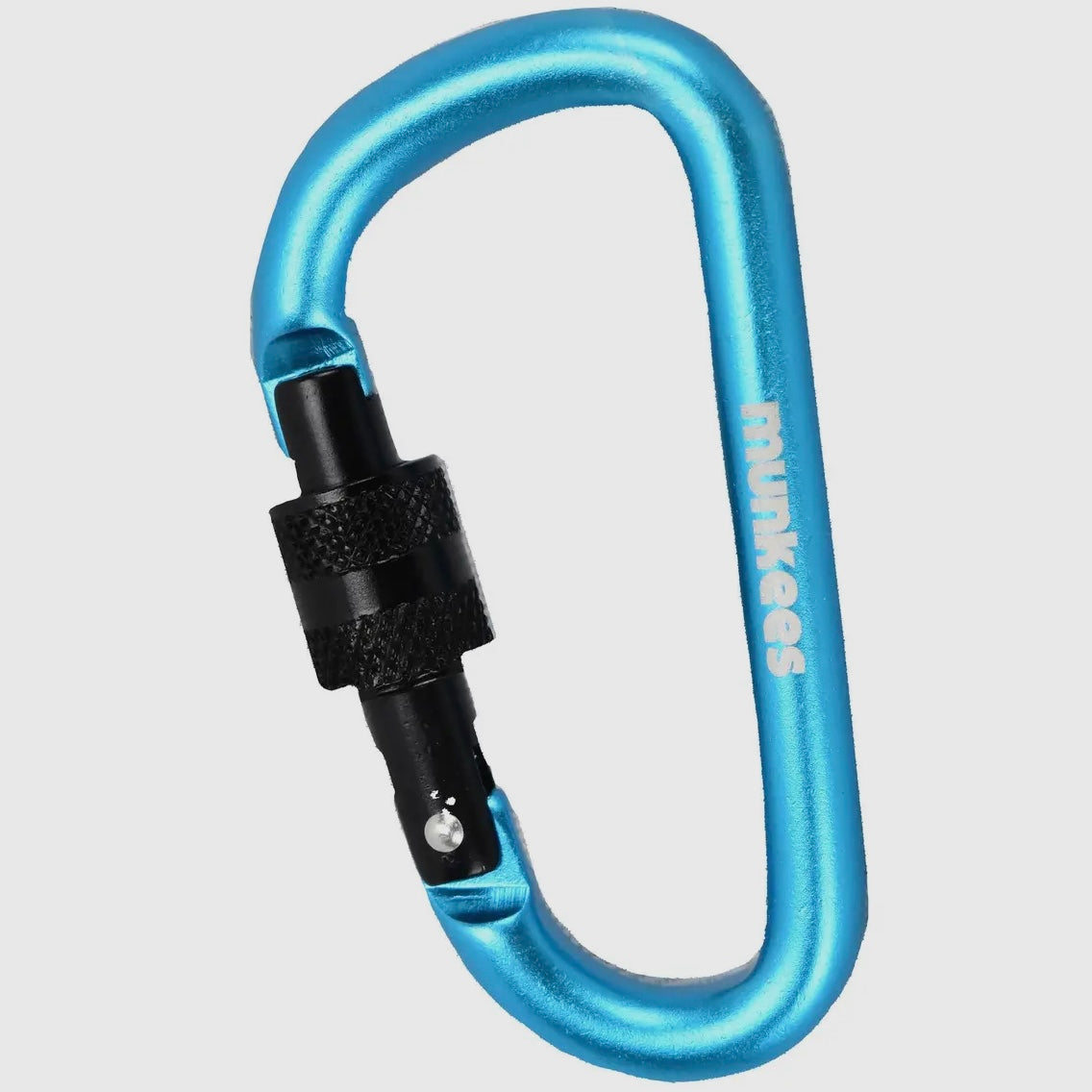 D Shaped Carabiner with Screw Lock