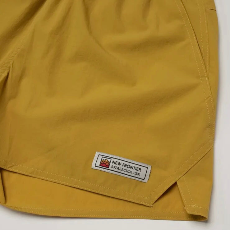 New Frontier Women's Journey Tech 3.5" Short (Mustard)