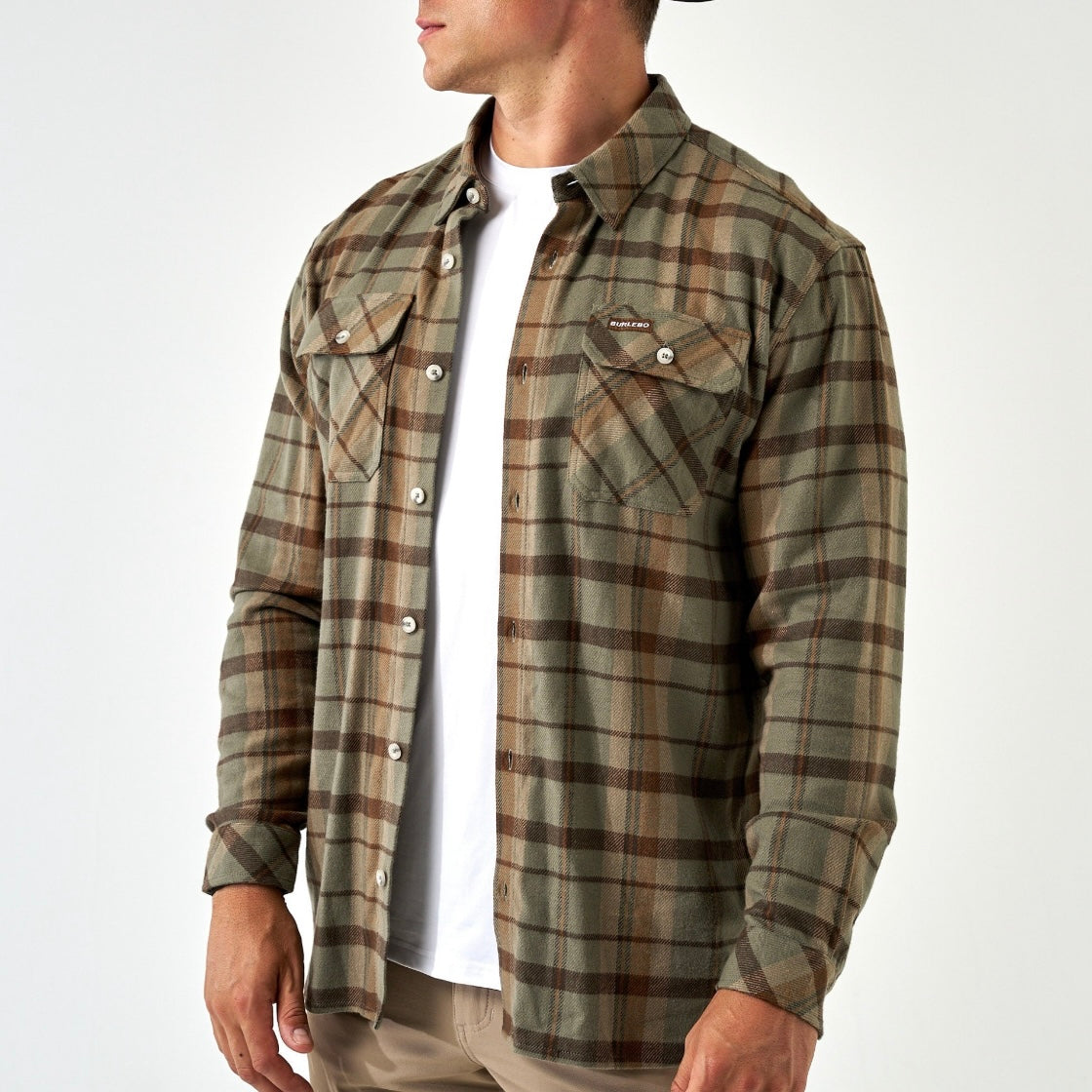 Burlebo Flannel Shirt - Timber Brown