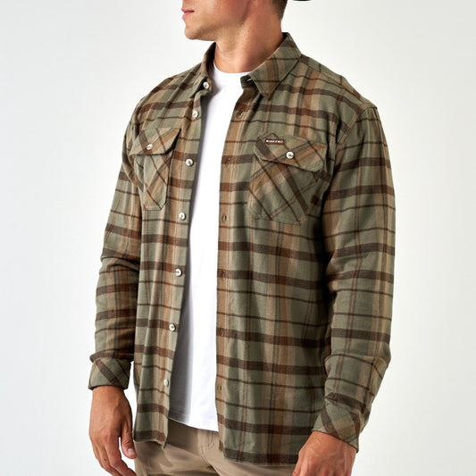 Burlebo Flannel Shirt - Timber Brown