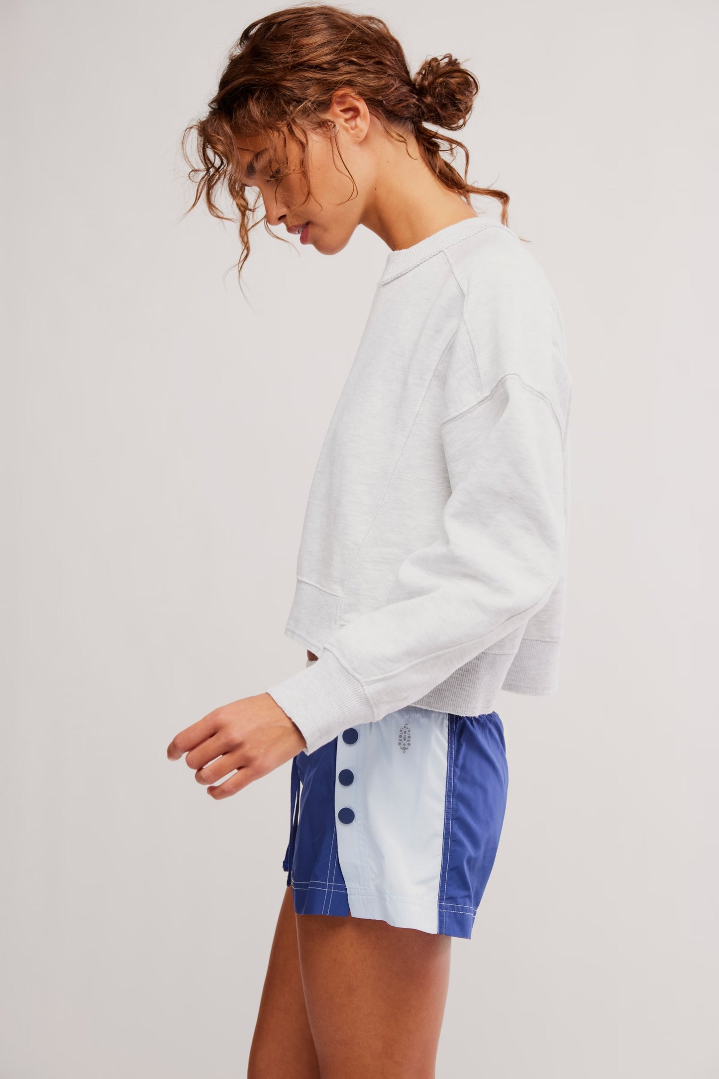 FP Movement Intercept Pullover Sweatshirt - White Heather Grey