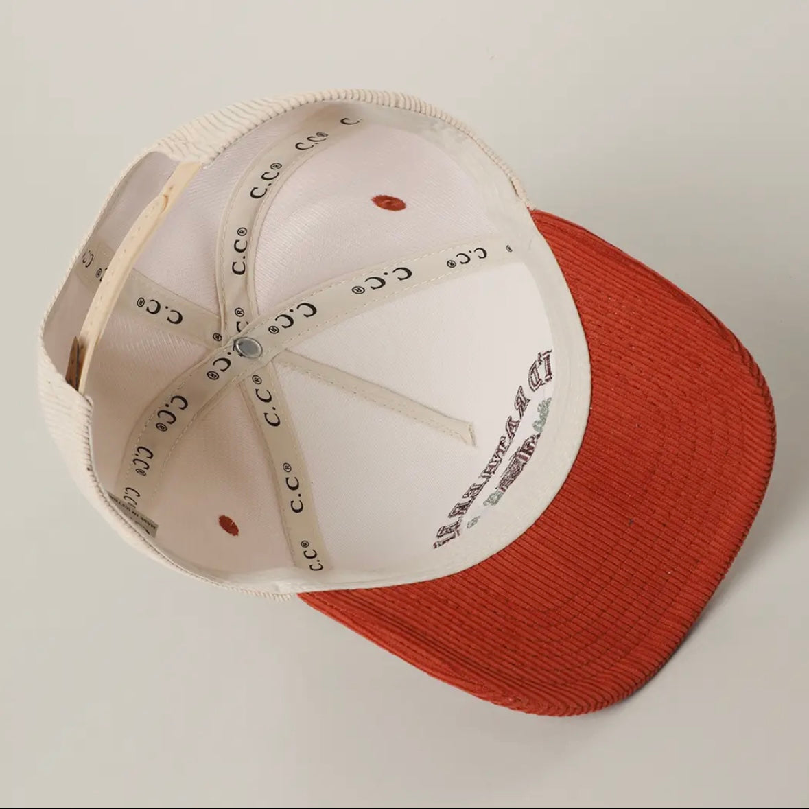 I'd Rather Be Camping 3D Embroidered Corduroy Trucker Hat