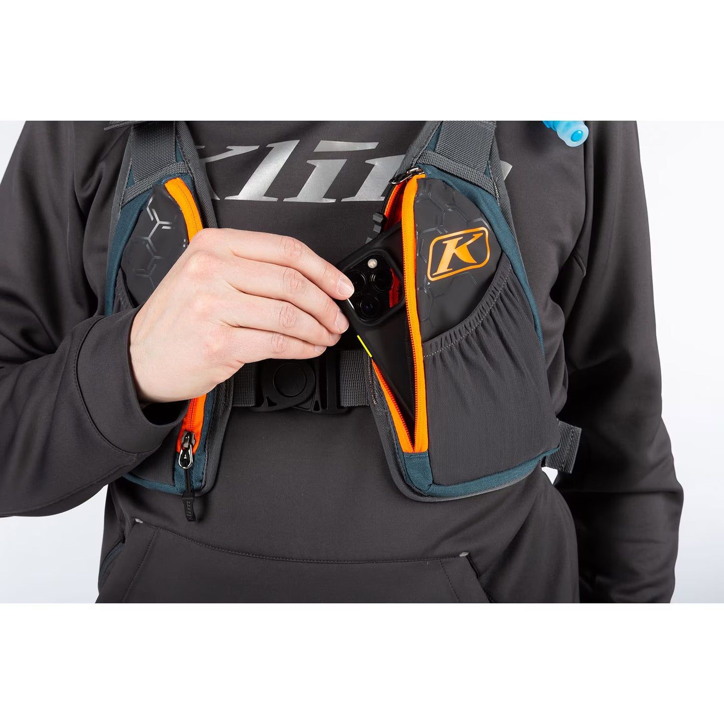 KLIM Arsenal 15 Backpack - Petrol - Strike Orange