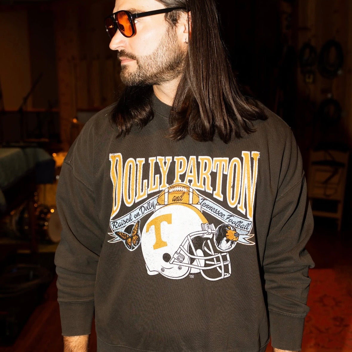 Raised On Dolly Parton & Vols Football Hi-Dive Sweatshirt