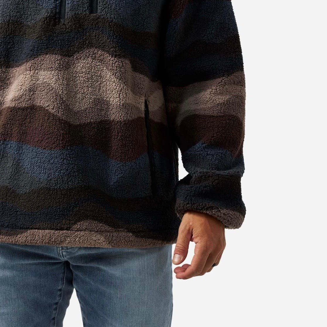 Burlebo Mountain Fleece - Quarter Zip - Wave On Wave