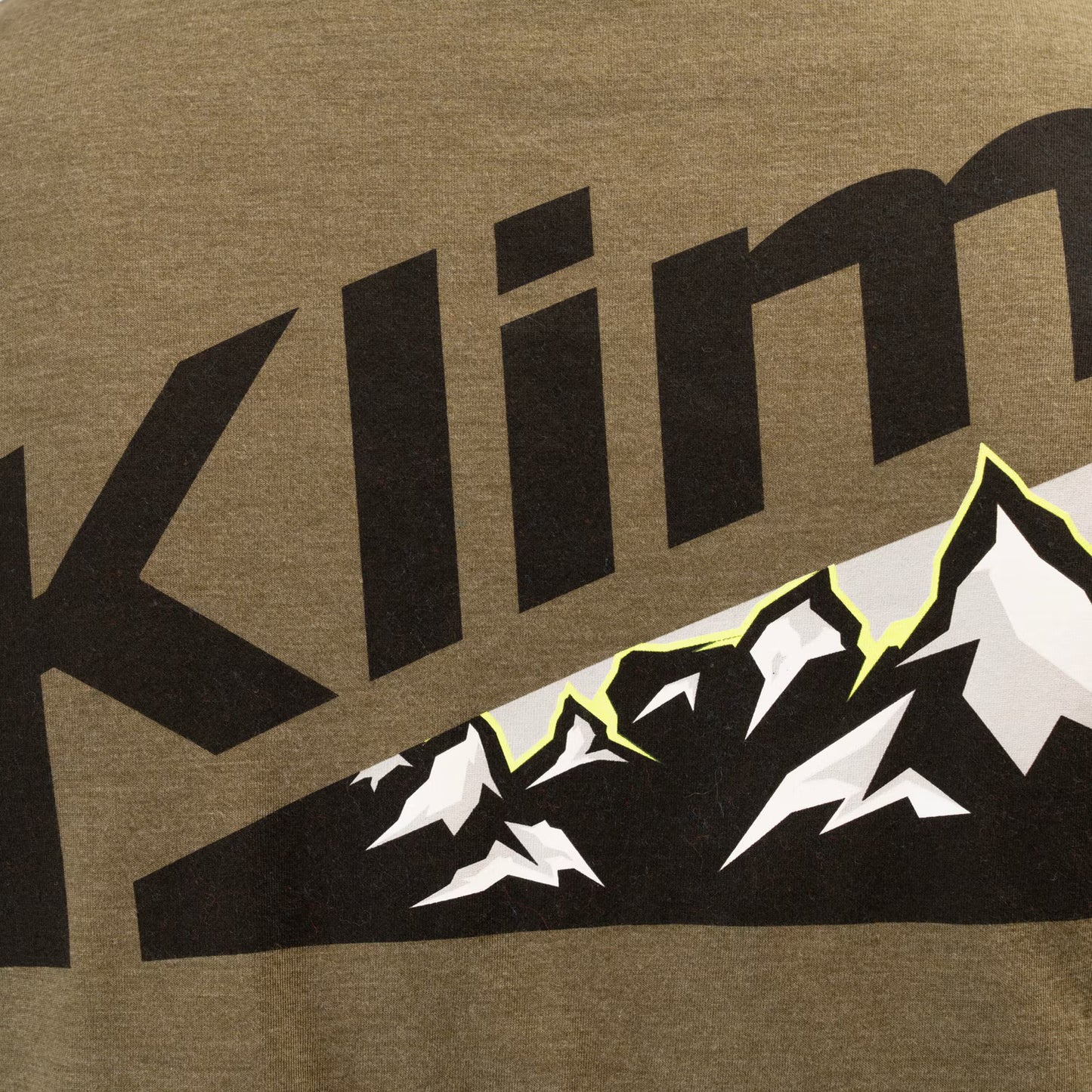 KLIM Mountain Peak Tri-blend Tee Military Green Frost - Black