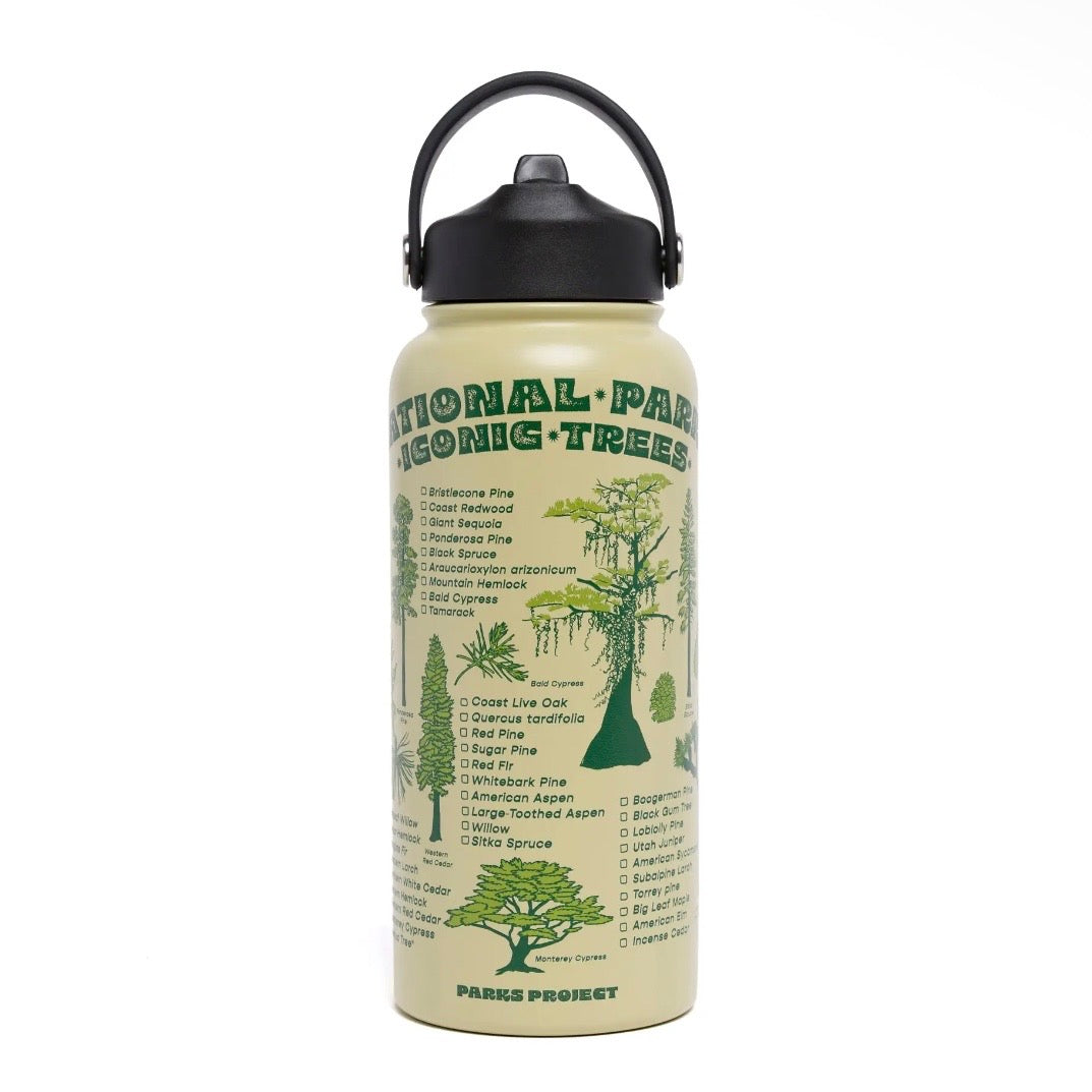 Parks Project Iconic Trees Checklist 32oz. Insulated Water Bottle