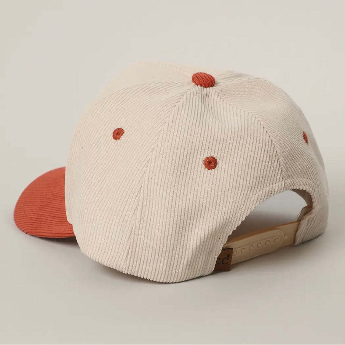 I'd Rather Be Camping 3D Embroidered Corduroy Trucker Hat