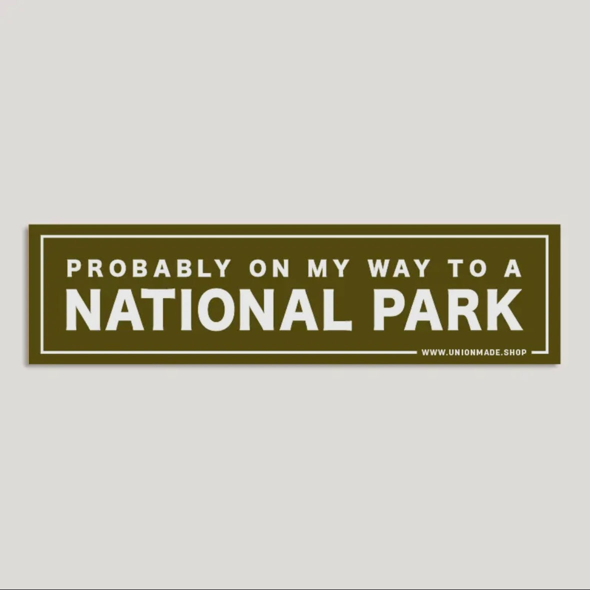 Union Made Large Bumper Sticker