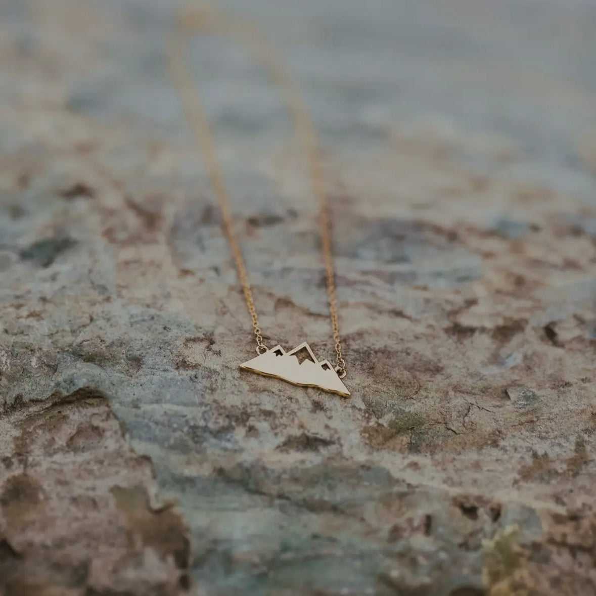 Mountain Necklace - Gold