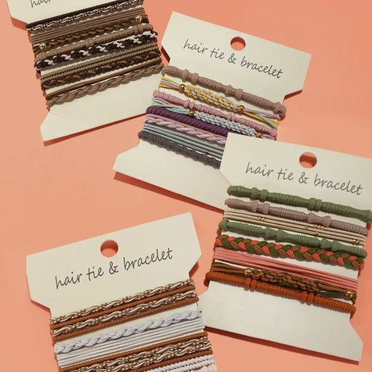 Boho Dual Function Knot Bracelet Hair Ties