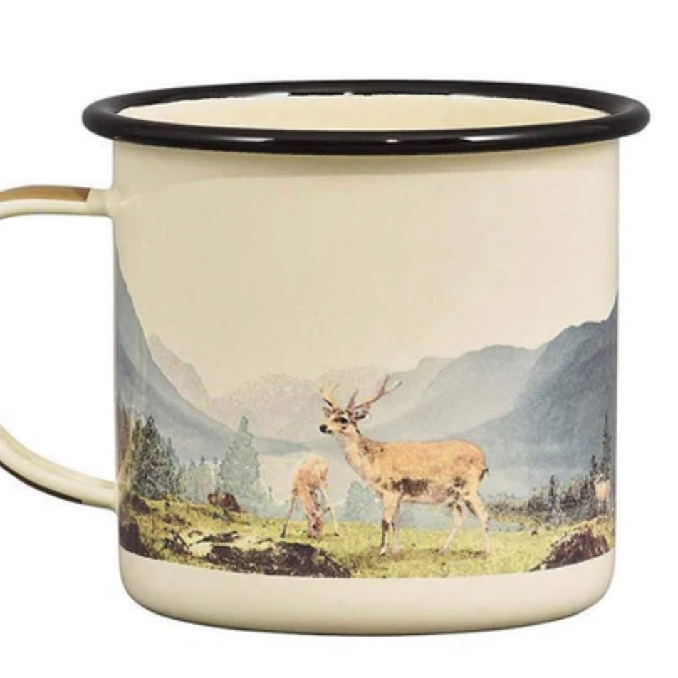 Gentlemen's Hardware Enamel Mug - Deer, 17oz