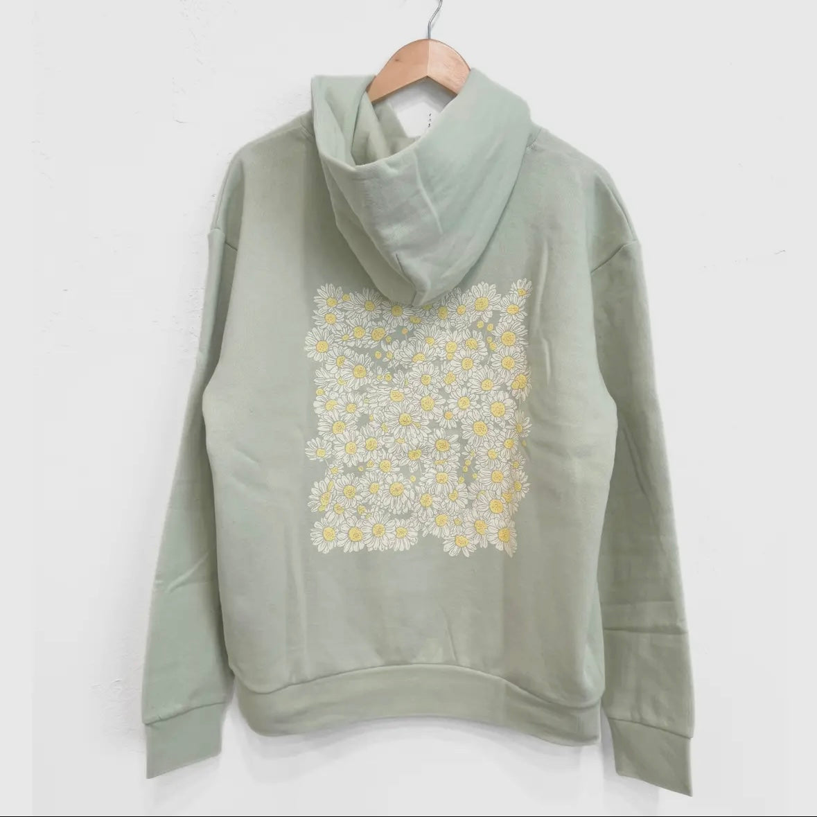 The Montana Scene Daisy Days Unisex Hoodie - Honey Dew