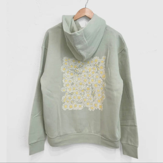 The Montana Scene Daisy Days Unisex Hoodie - Honey Dew