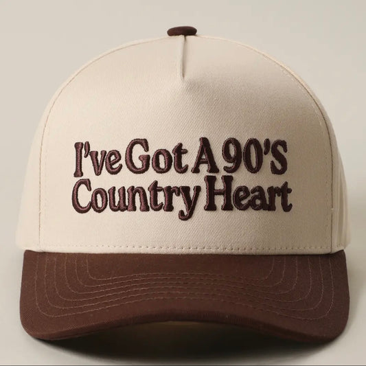 I've Got A 90's Country Heart 3D Embroidered Trucker Hat