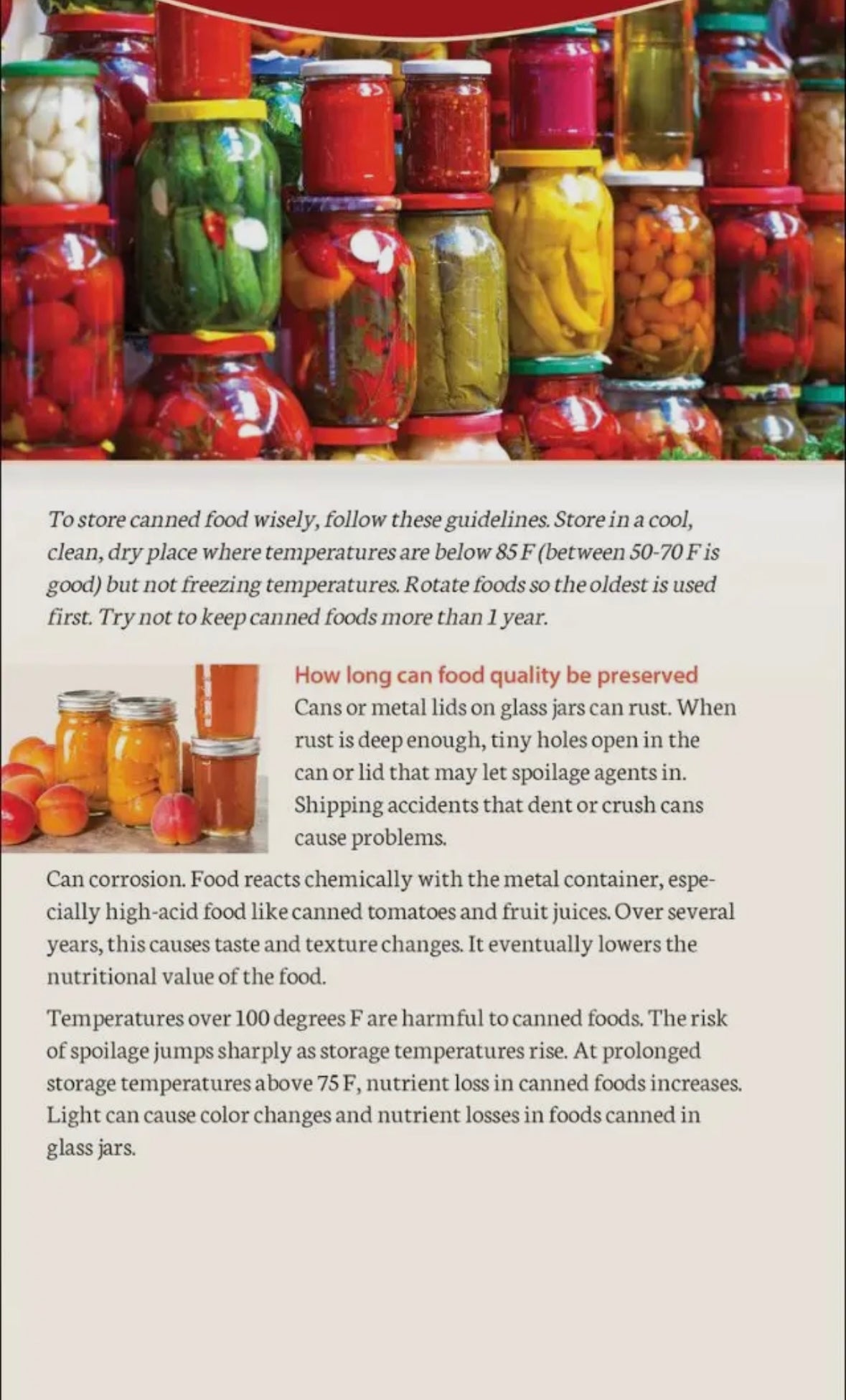 Canning & Preserving Quick Guide