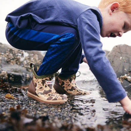 XTRATUF Little Kids Ankle Deck Boot in Duck Camo