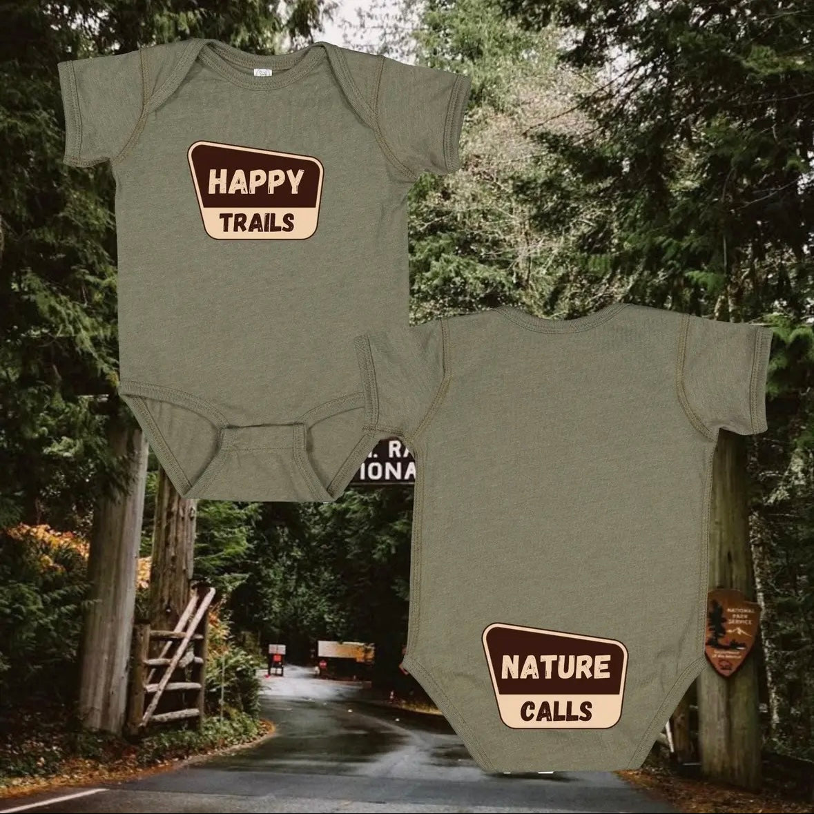 Happy Trails Nature Calls National Park Infant Onesie