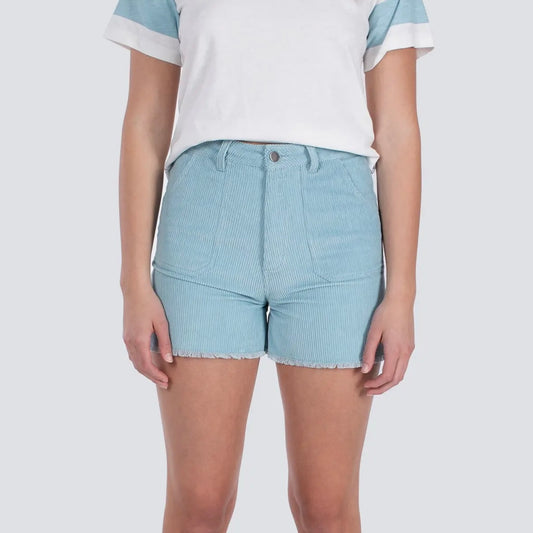 Jetty Wale Corduroy Short - Light Blue